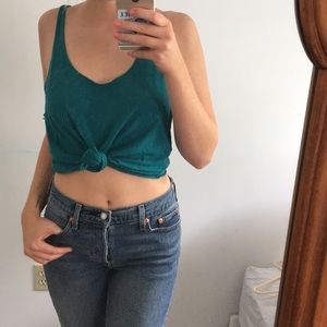 Simple Teal tank top